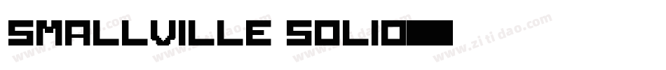 Smallville Solid字体转换